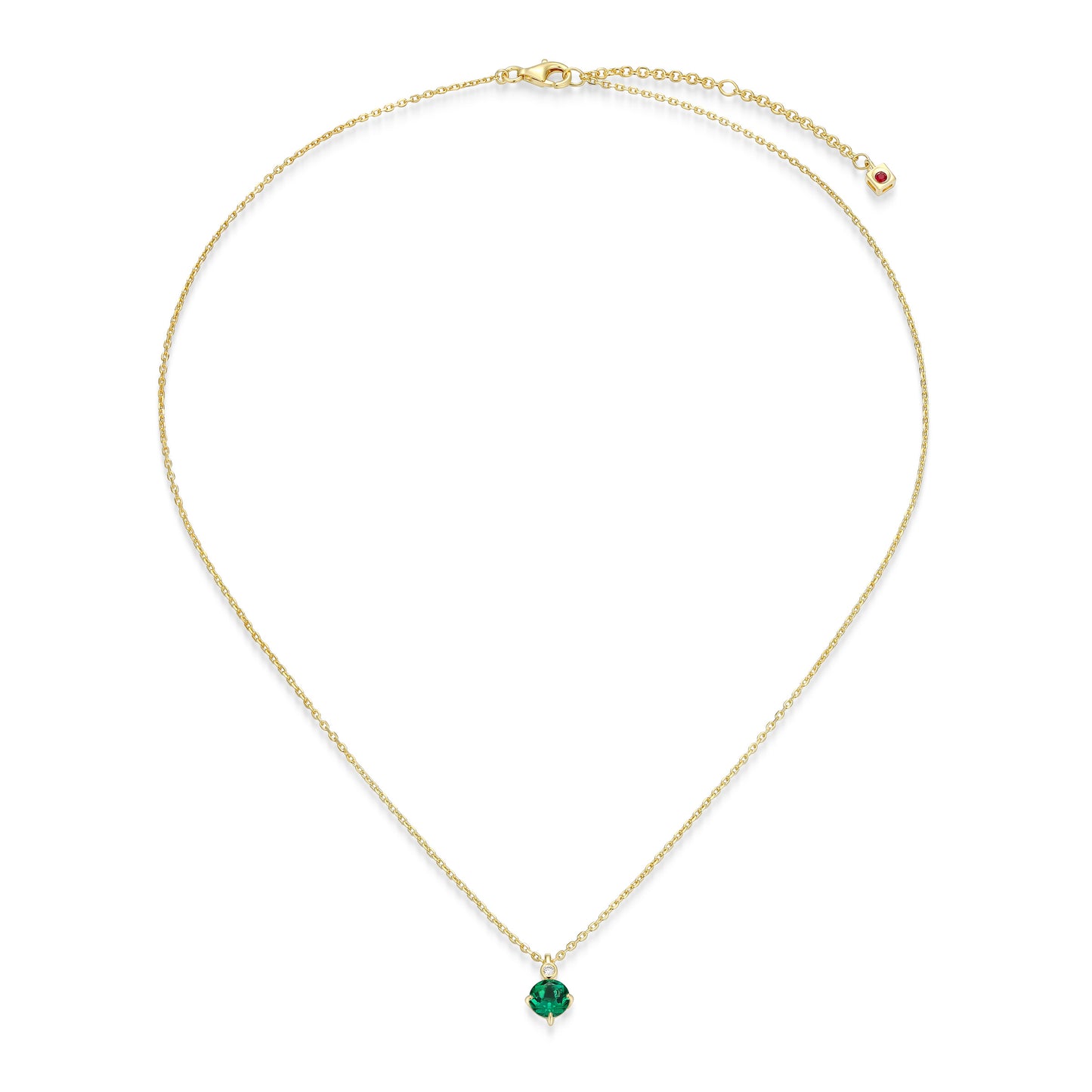 N10348MAYY - Birthstone with Lab-Grown Diamond Accent Necklace | elle