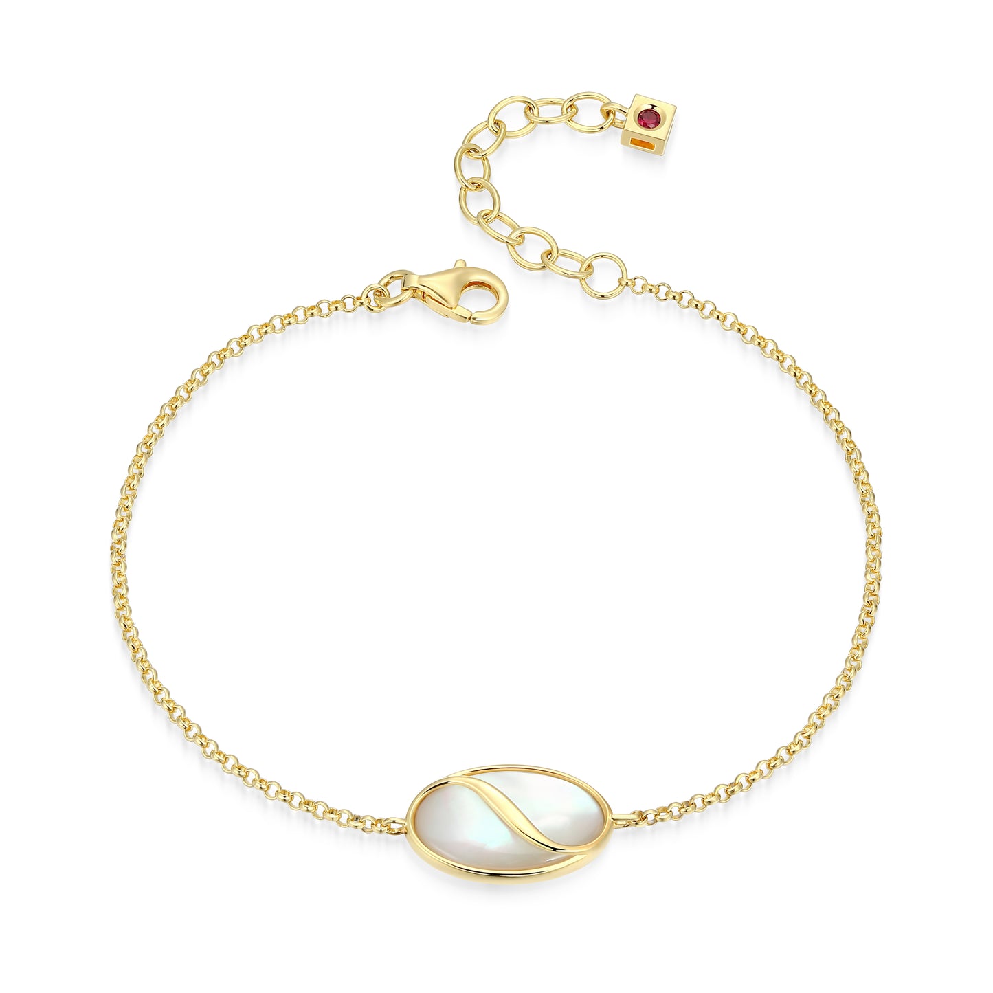 LB0302 - Twist Mother of Pearl Bracelet | elle