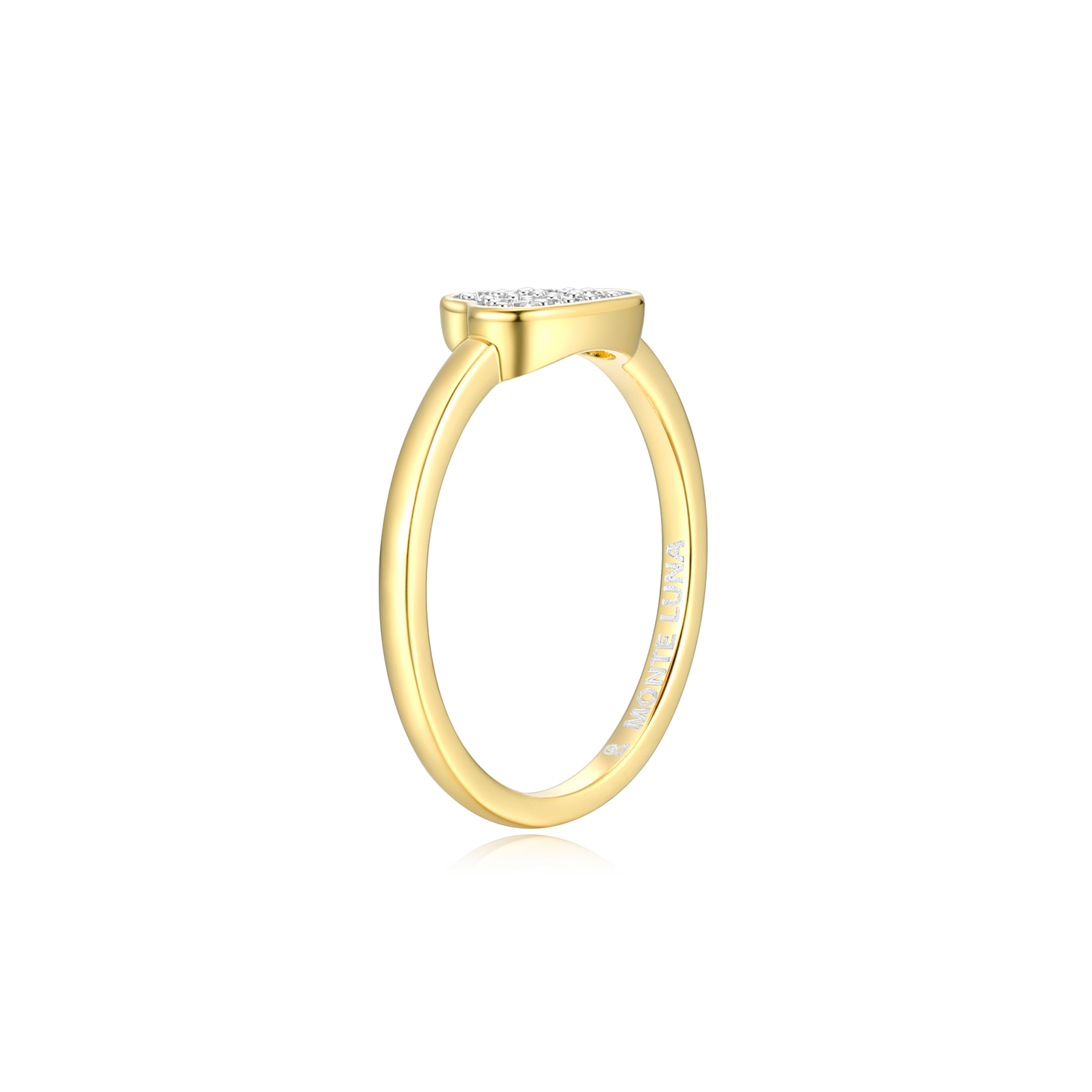 Silver Lining Cloud Ring in 14K Yellow Gold-Plated Sterling Silver | M by Monte Luna