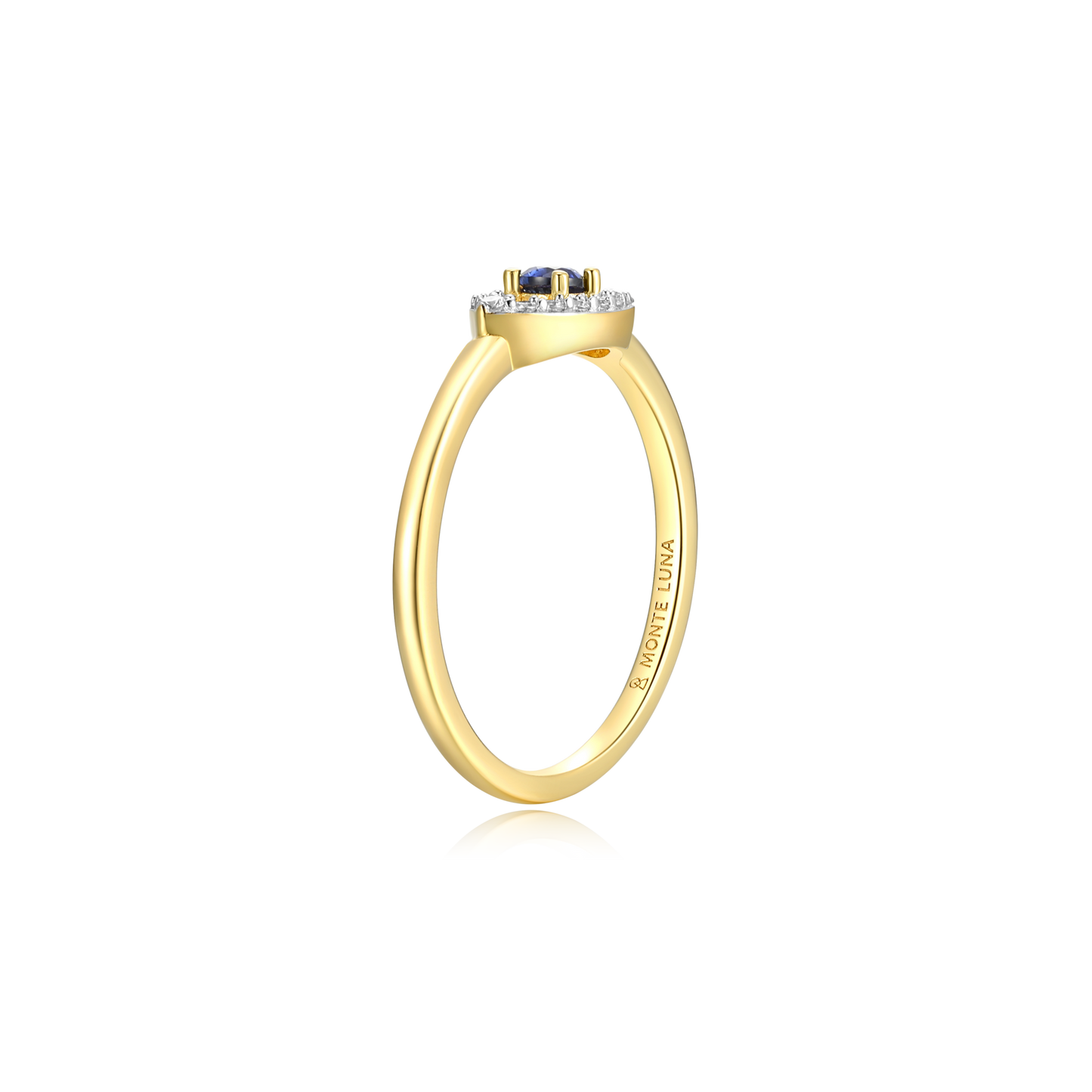 Evil Eye Statement Ring in 14K Yellow Gold-Plated Sterling Silver | M by Monte Luna