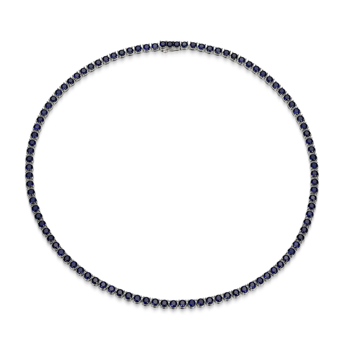 UN0122 - Basic Lab-Created Sapphire Tennis Necklace | Paris 1901