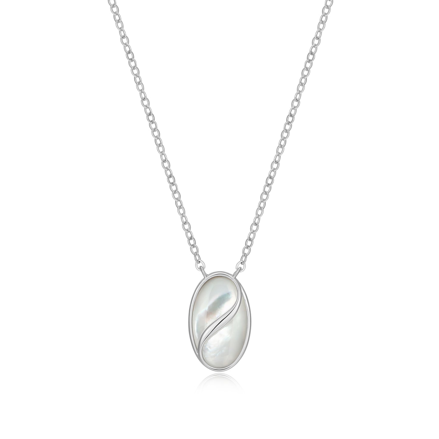 LN0301 - Twist Mother of Pearl Pendant Necklace | Paris 1901
