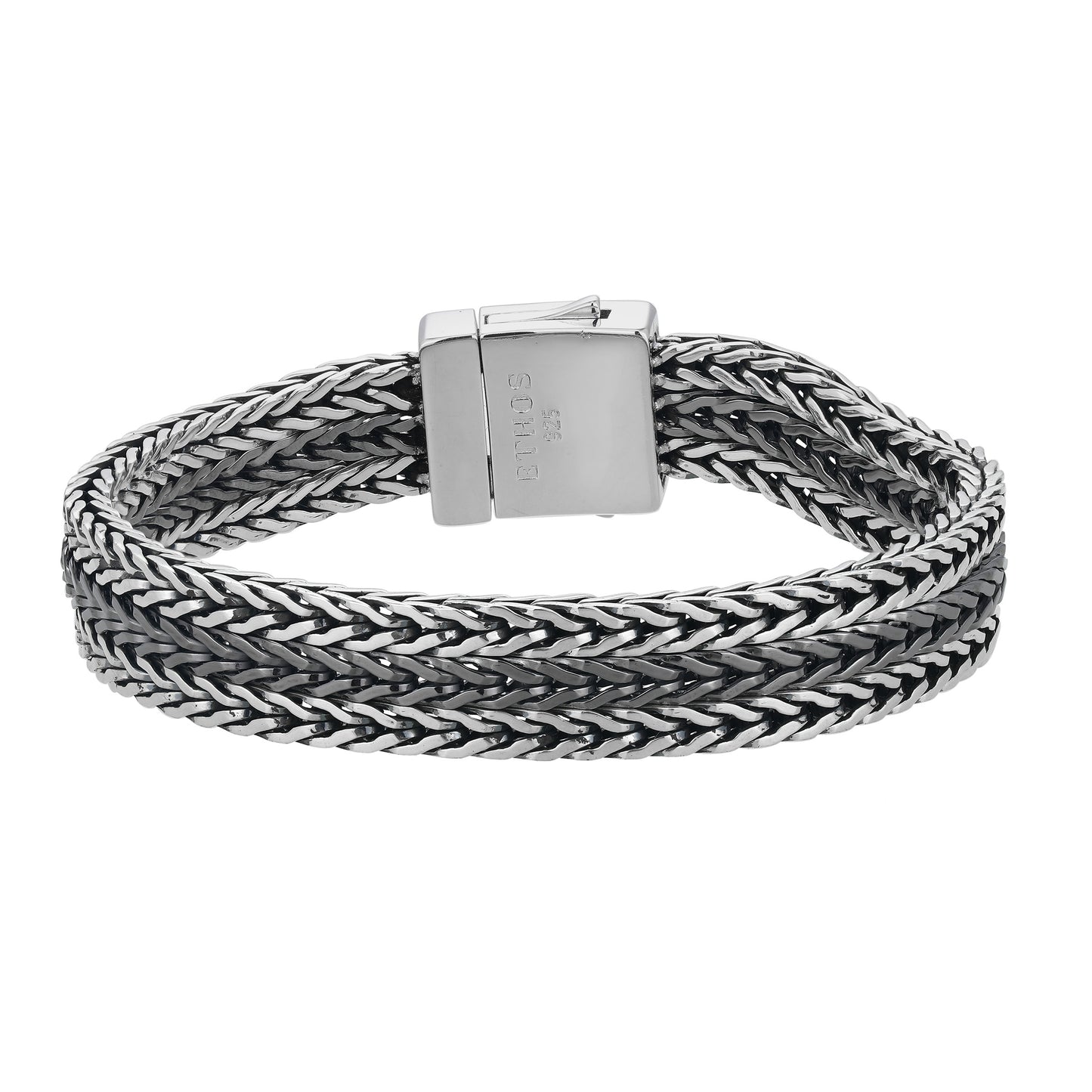 UB0118 - Two-Tone Tri-Foxtail Chain Bracelet | ethos