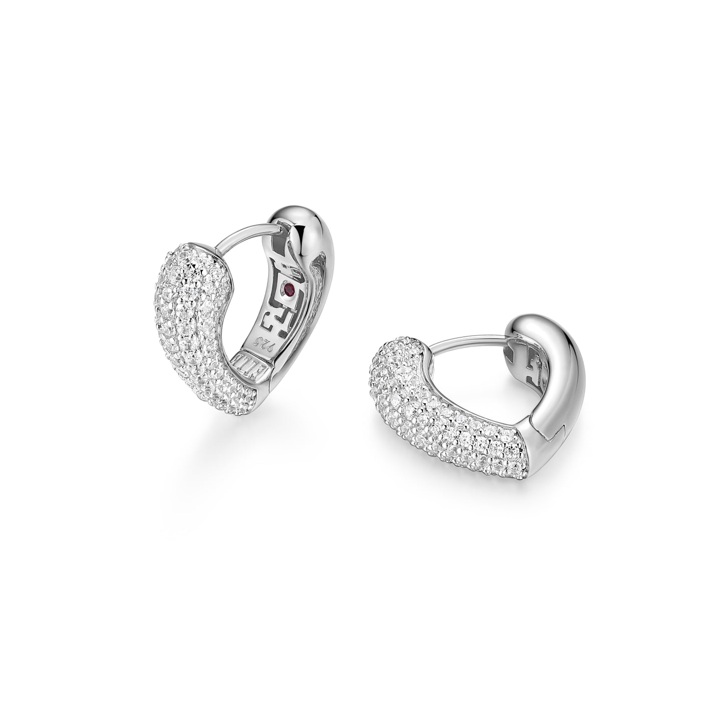 LE0286 - Amour Intertwined Heart Reversible Earrings | elle