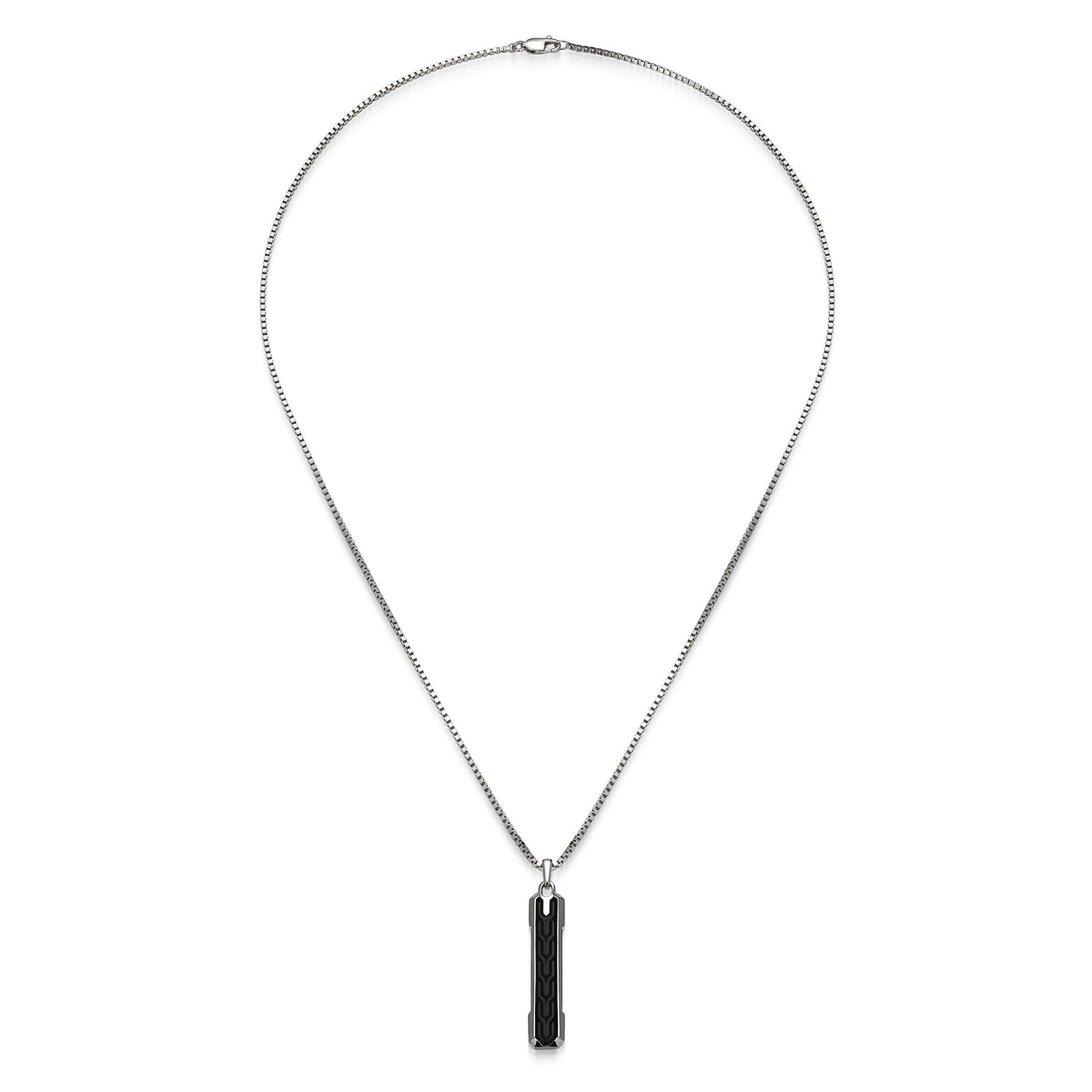 UN0125 - Geo Black Onyx Pendant Necklace | Paris 1901