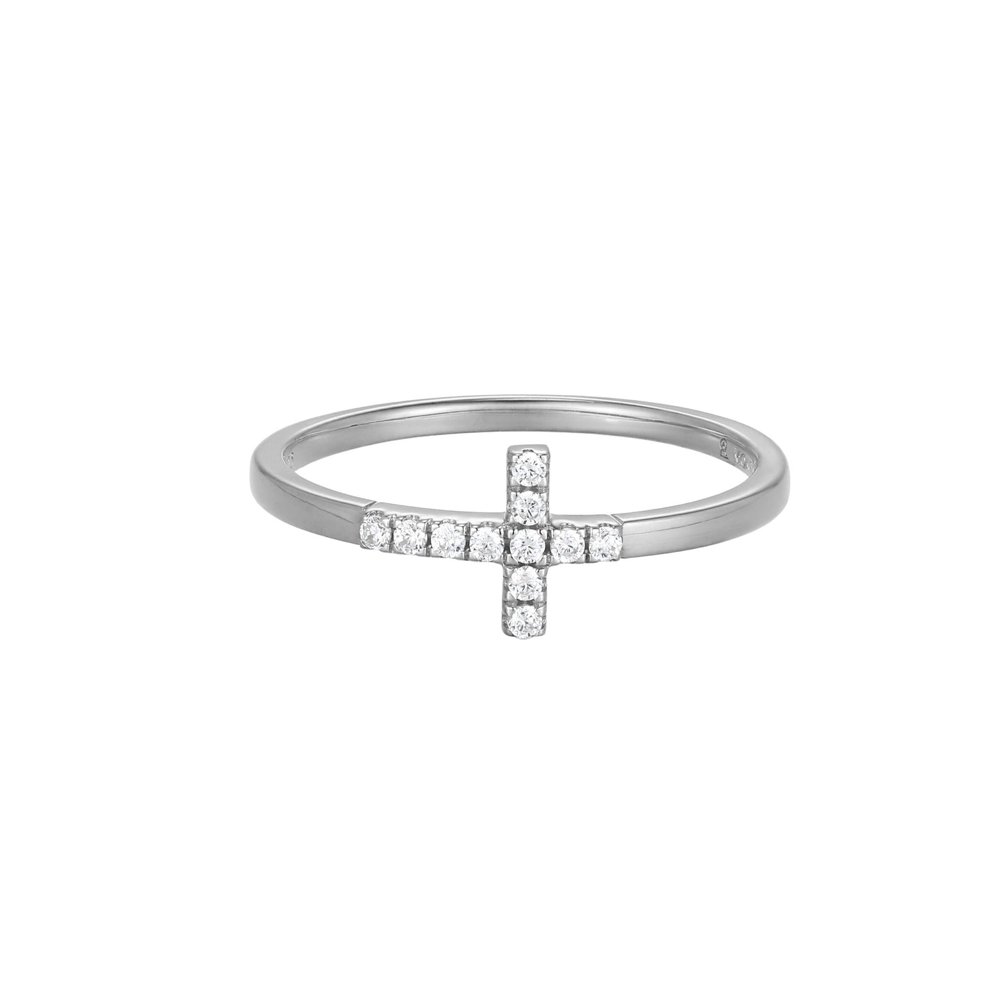 BR0023W5 - Small Cross Ring | m by monte luna