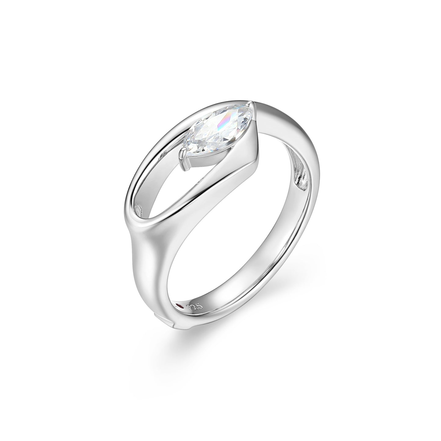LR02766 - Marquise Ribbon Ring | Paris 1901