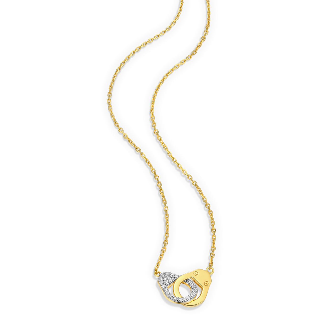 Arrested Statement Necklace in 14K Yellow Gold-Plated Sterling Silver | M by Monte Luna