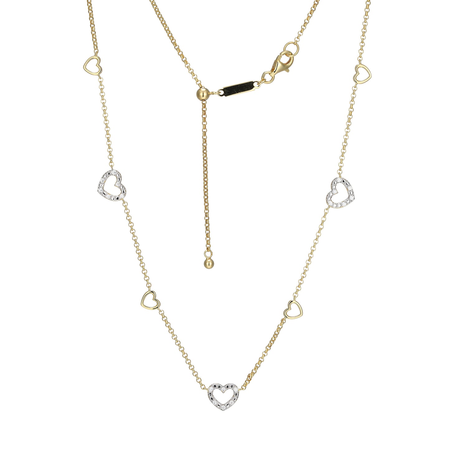 BN0274Y - Amoré Station Lab-Created Diamond Bolo Necklace | m by monte luna