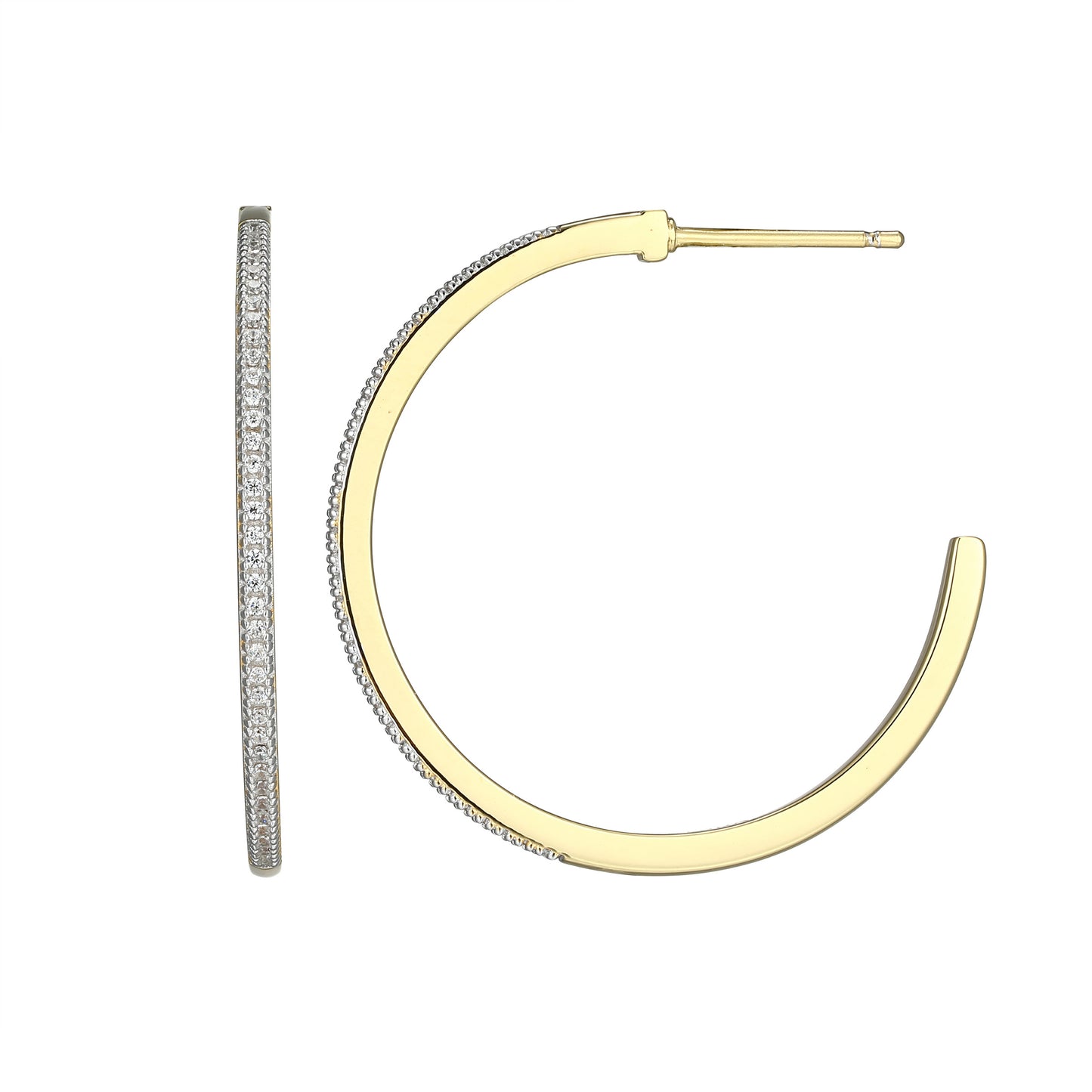 BE0277Y - XL J-Hoop Earrings | m by monte luna