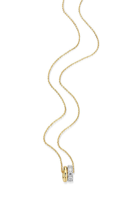 RN0230 - Duo Orbit Pendant Necklace | reign