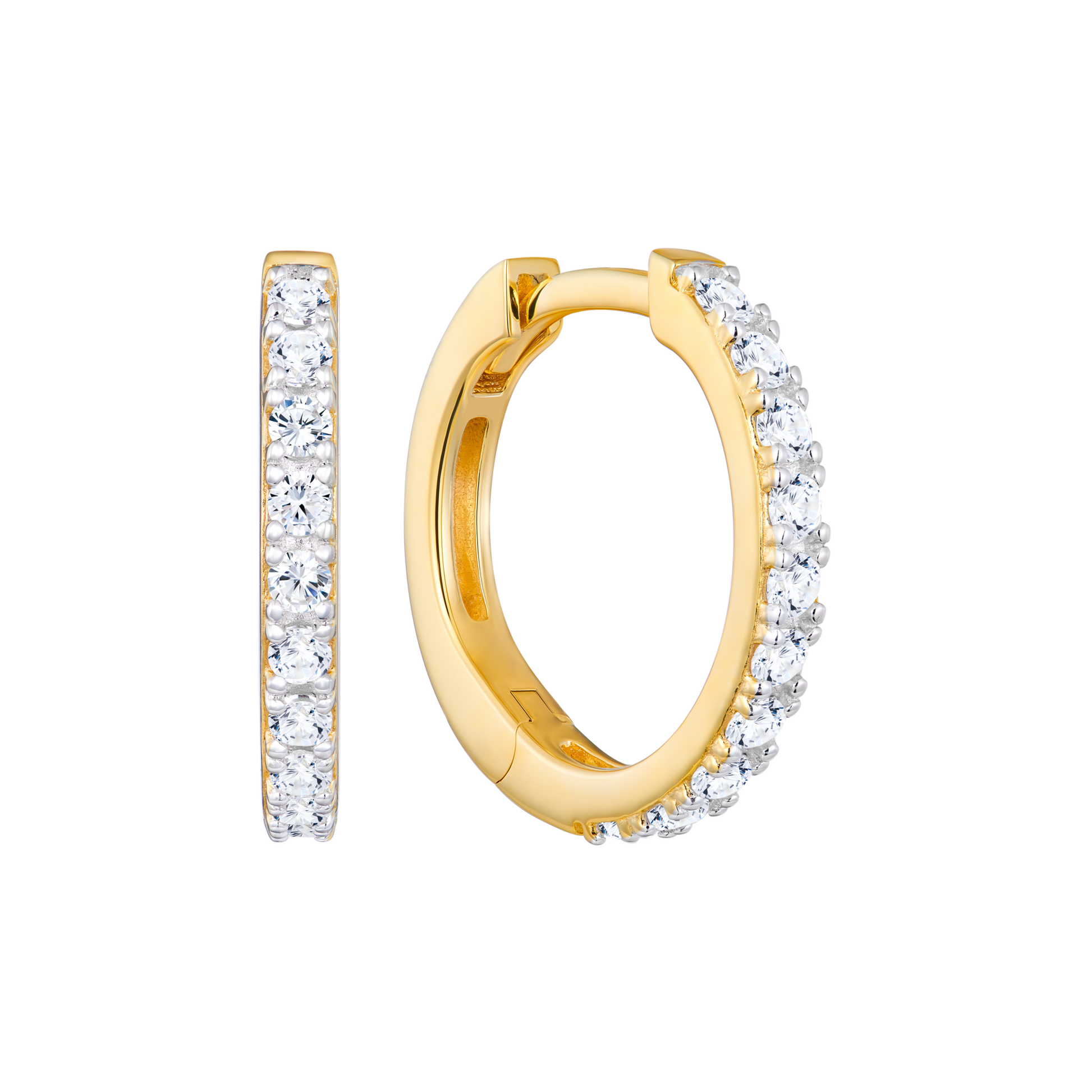 Medium Hoop Earrings in 14K Yellow Gold | Monte Luna