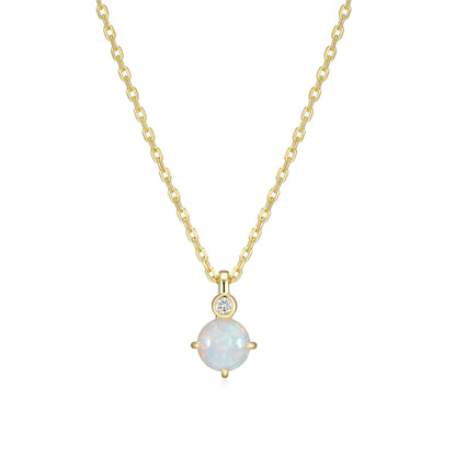 N10348OCTY - Birthstone with Lab-Grown Diamond Accent Necklace | elle