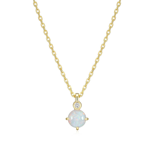 N10348OCTY - Birthstone with Lab-Grown Diamond Accent Necklace | elle
