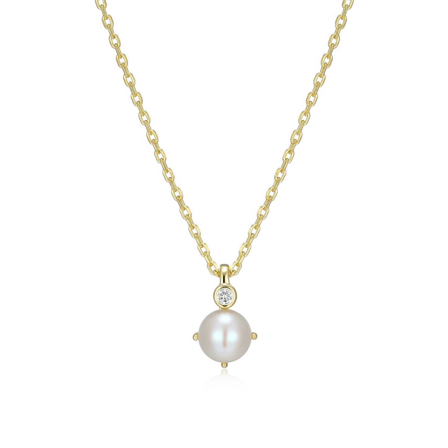 N10348JUNY - Birthstone with Lab-Grown Diamond Accent Necklace | elle