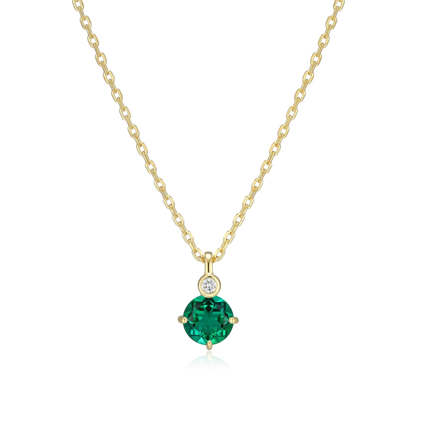 N10348MAYY - Birthstone with Lab-Grown Diamond Accent Necklace | elle