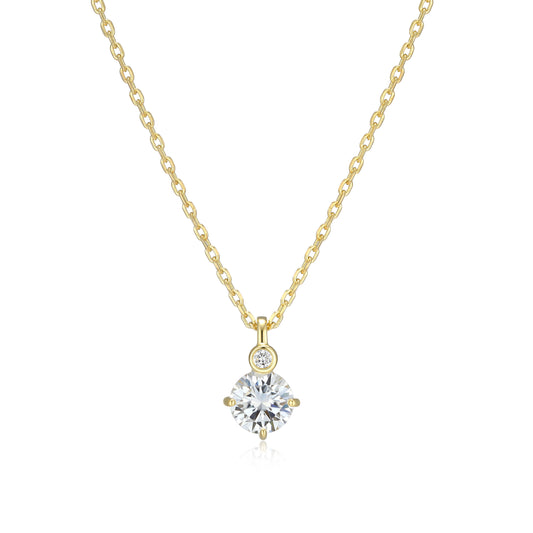 N10348APRY - Birthstone with Lab-Grown Diamond Accent Necklace | elle