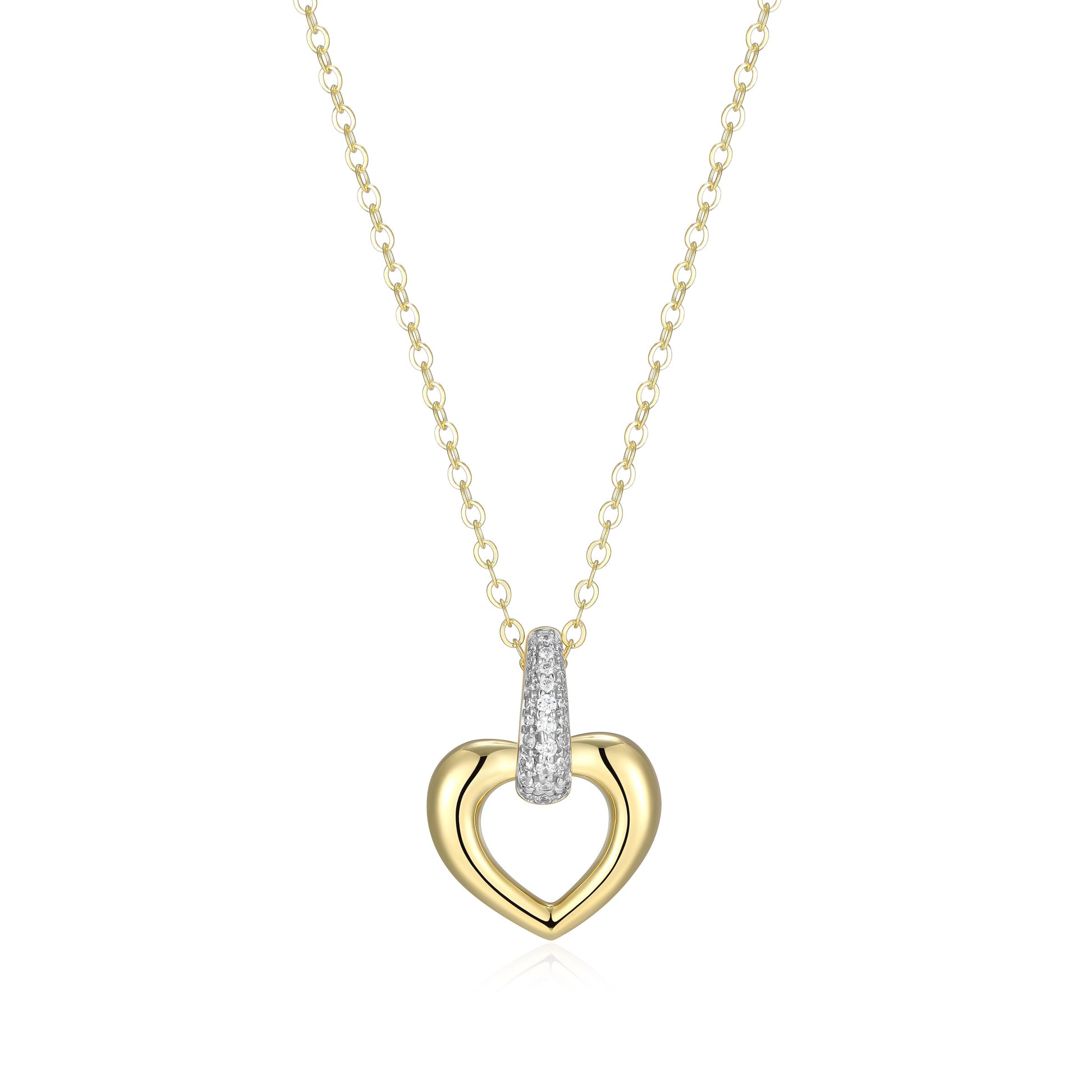 LN0287 - Amour Intertwined Heart Necklace | elle