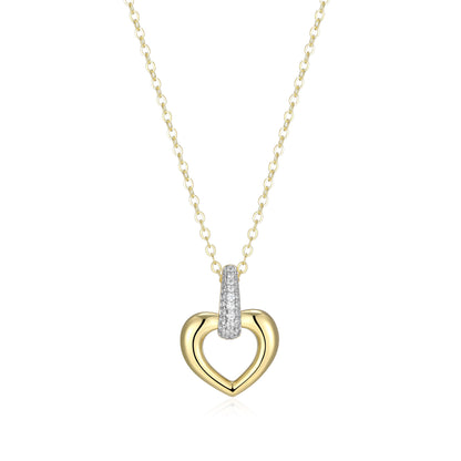 LN0287 - Amour Intertwined Heart Necklace | elle