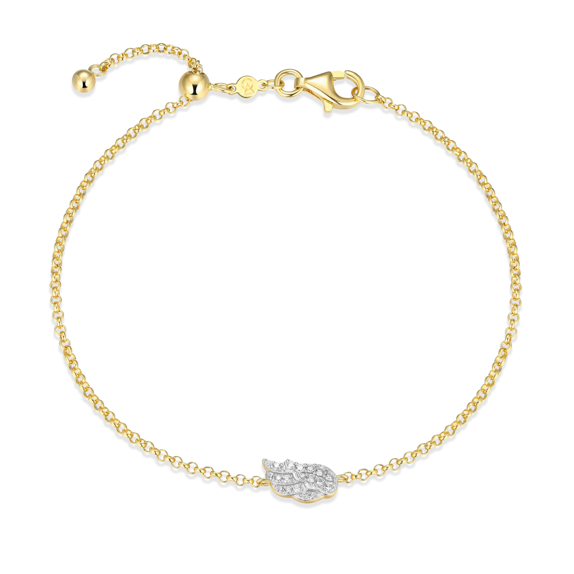 Wing Bolo Bracelet in 14K Yellow Gold-Plated Sterling Silver | M by Monte Luna