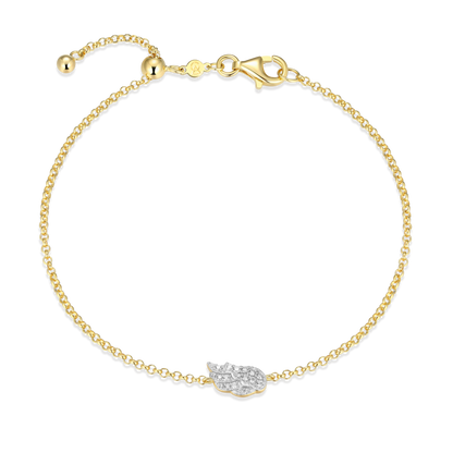 Wing Bolo Bracelet in 14K Yellow Gold-Plated Sterling Silver | M by Monte Luna