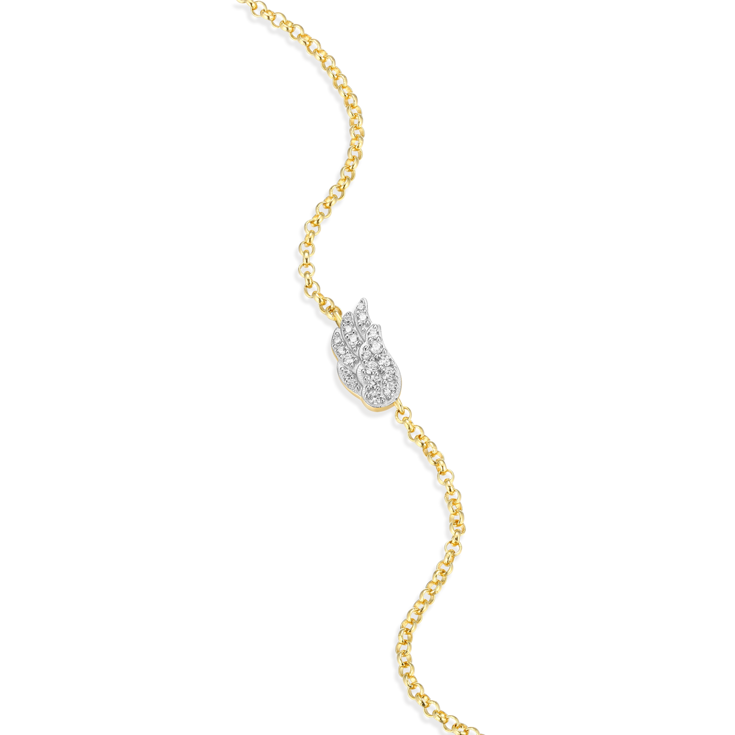 Wing Bolo Bracelet in 14K Yellow Gold-Plated Sterling Silver | M by Monte Luna