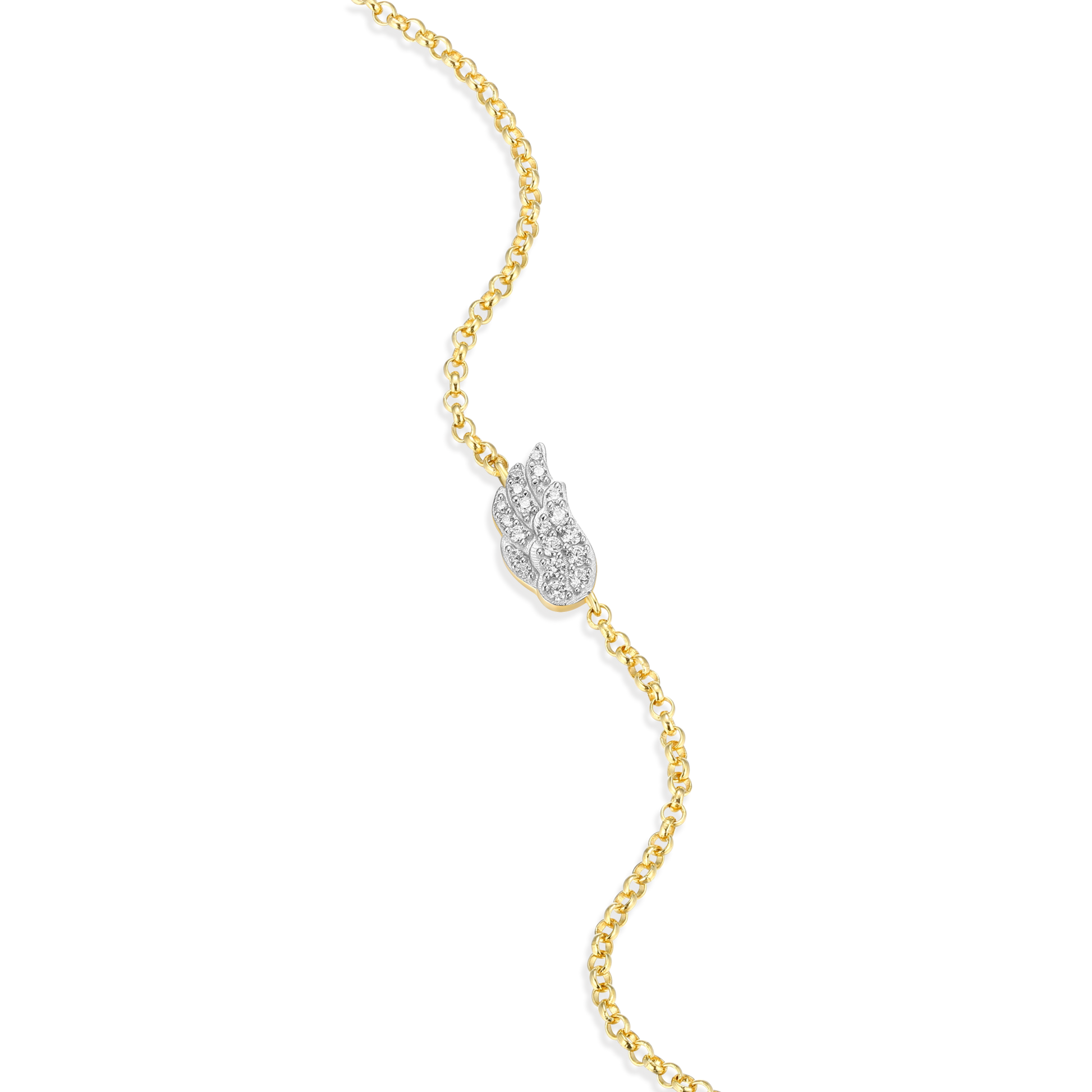 Wing Bolo Bracelet in 14K Yellow Gold-Plated Sterling Silver | M by Monte Luna