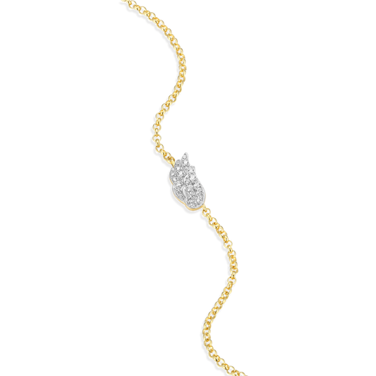 Wing Bolo Bracelet in 14K Yellow Gold-Plated Sterling Silver | M by Monte Luna