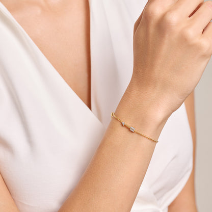 Arrow Bolo Bracelet in 14K Yellow Gold-Plated Sterling Silver | M by Monte Luna
