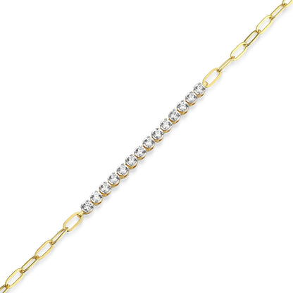 MB0155Y - Timeless Paperclip Bracelet | Monte Luna