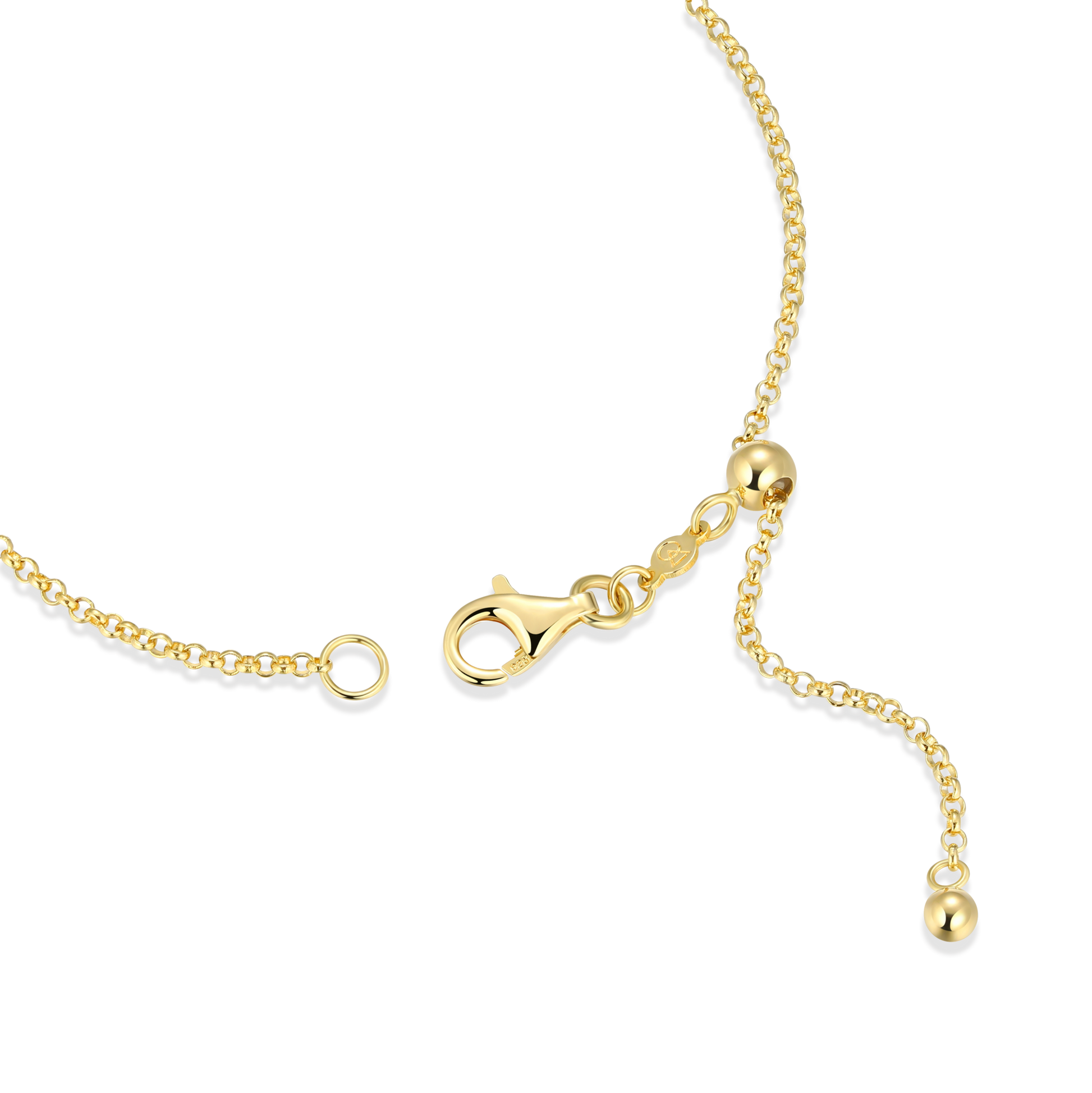 Pave Heart Pendant Bolo Bracelet in 14K Yellow Gold-Plated Sterling Silver | M by Monte Luna