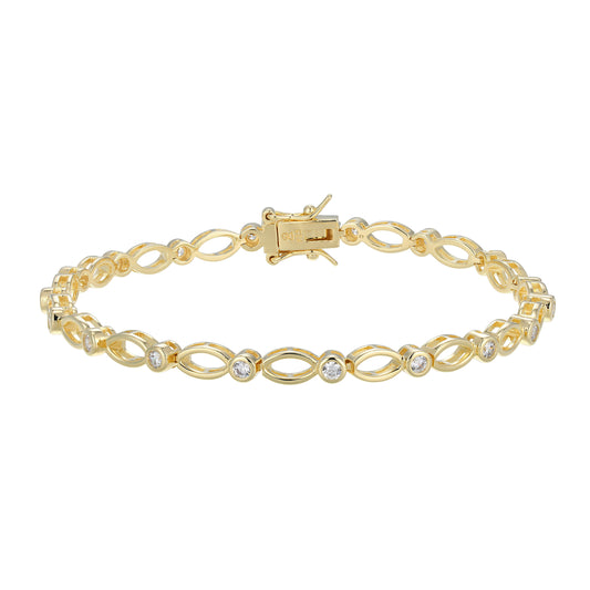MB0130 - Timeless Marquise Lab-Created Diamond Line Bracelet | Monte Luna