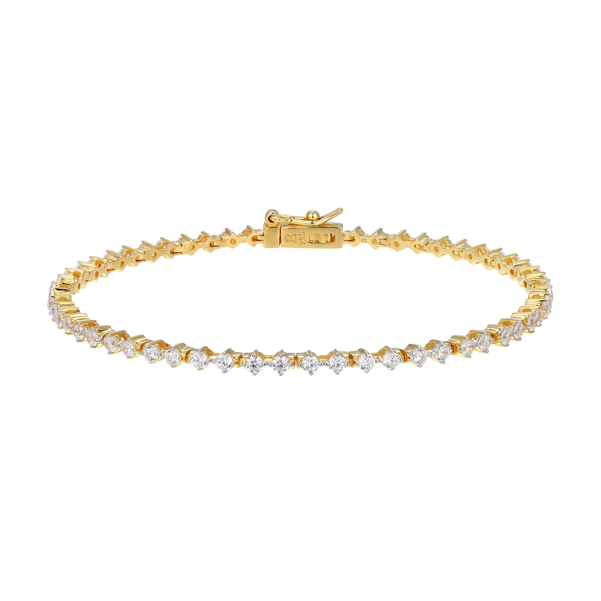 MB0121 - Lab-Created Diamond Line Bracelet | Monte Luna