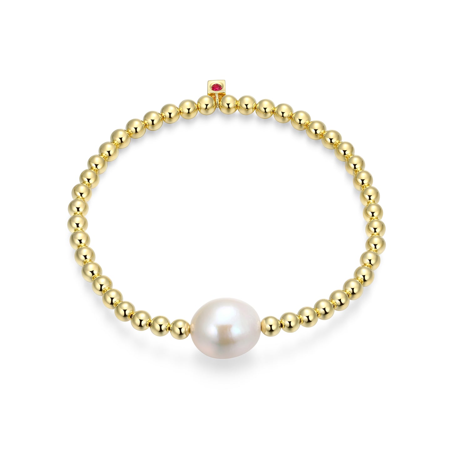 LB0296 - Special Pear Freshwater Pearl Beaded Bracelet | elle