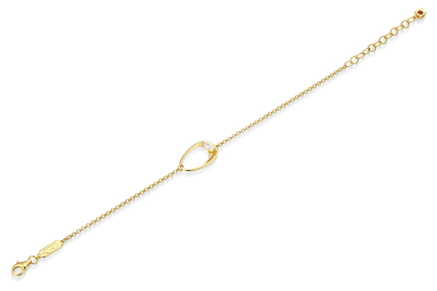 LB0279 - Sculpted Oval Bracelet | Paris 1901