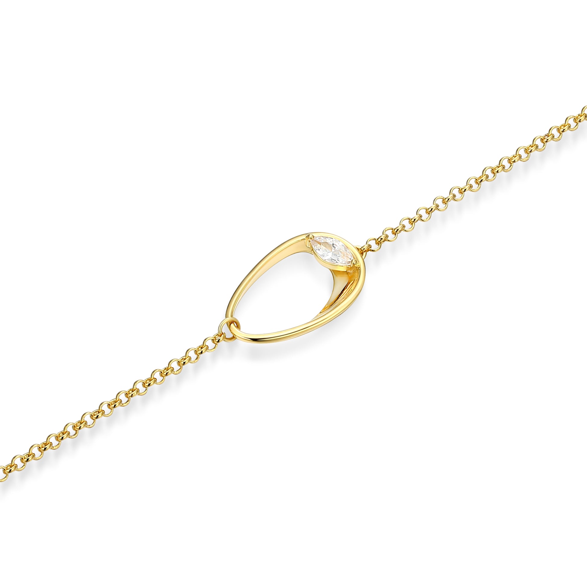 LB0279 - Sculpted Oval Bracelet | Paris 1901
