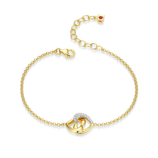 LB0287 - Amour Intertwined Heart Bracelet | elle
