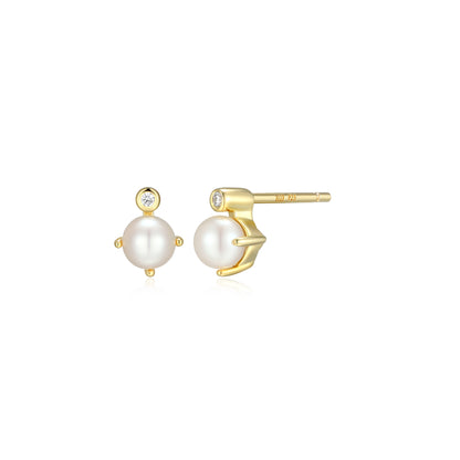 E10348JUNY - Birthstone with Lab-Grown Diamond Accent Stud Earrings | elle