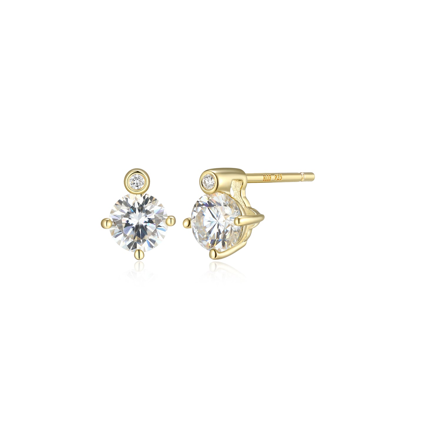 E10348APRY - Birthstone with Lab-Grown Diamond Accent Stud Earrings | elle