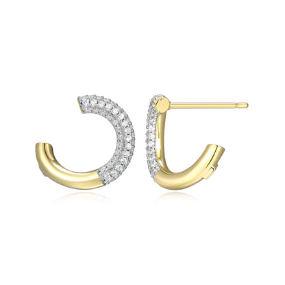 LE0283 - Hidden Halo Hoop Earrings | Paris 1901