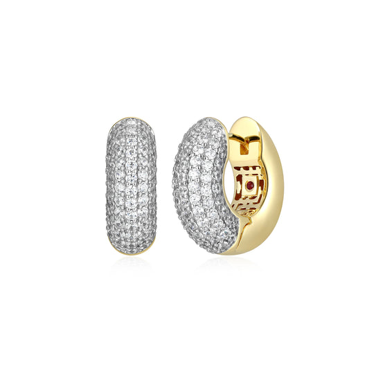 LE0285 - Reversa Reversible Hoop Earrings | elle