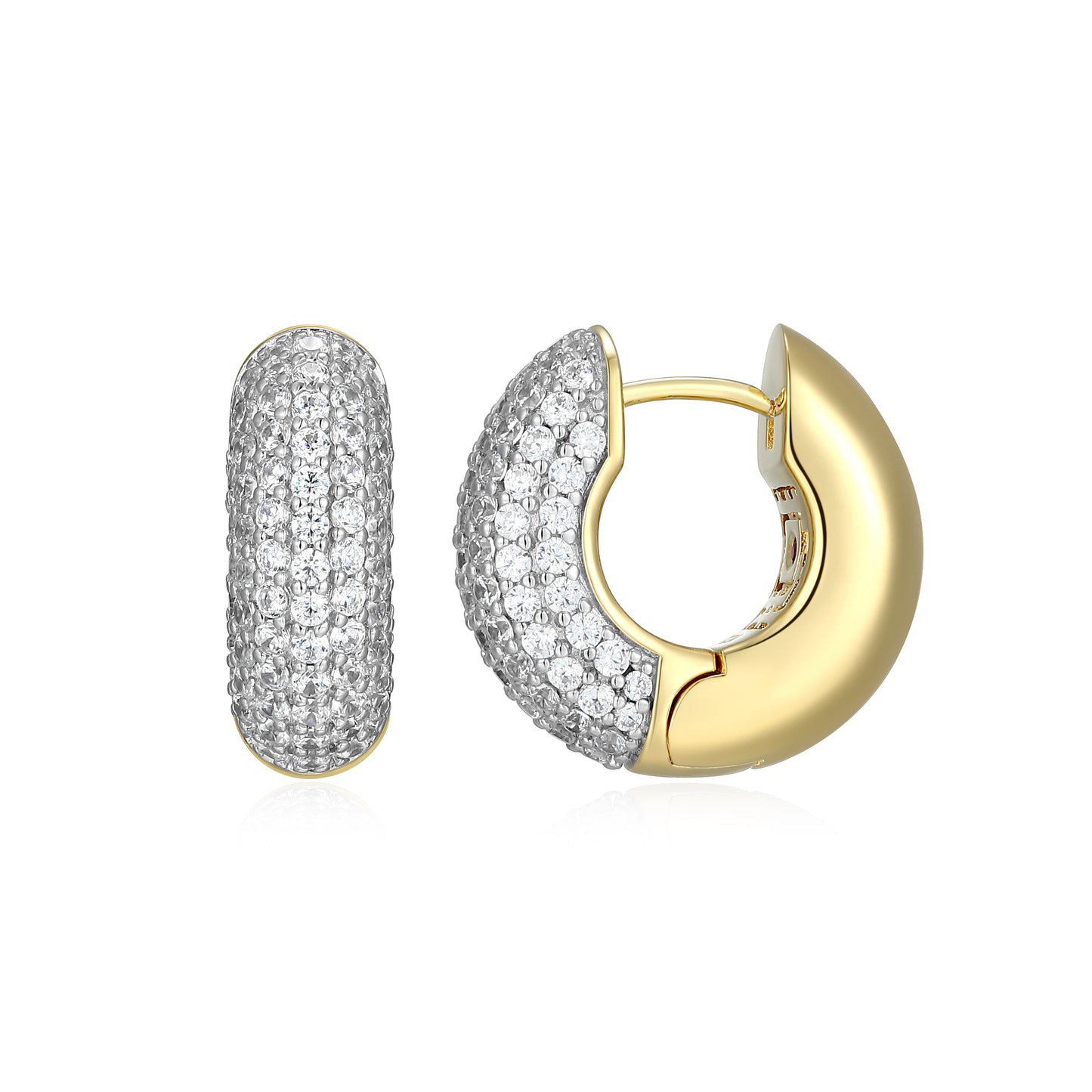 LE0285 - Reversa Reversible Hoop Earrings | elle