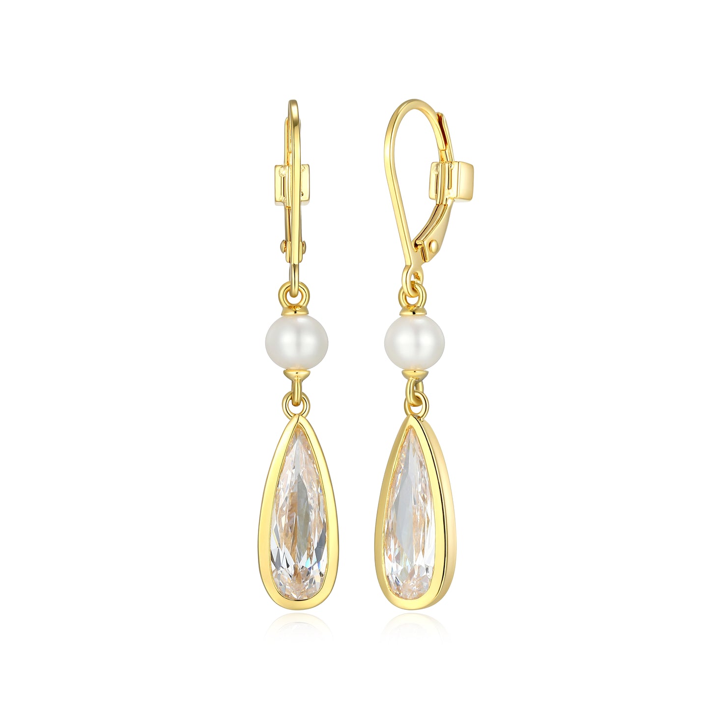 LE0289 - Lustre Freshwater Pearl Drop Earrings | elle