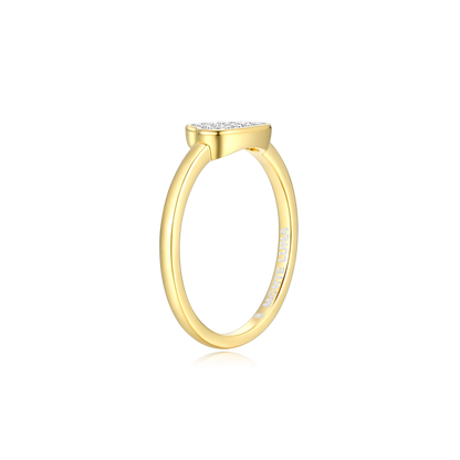 Silver Lining Cloud Ring in 14K Yellow Gold-Plated Sterling Silver | M by Monte Luna