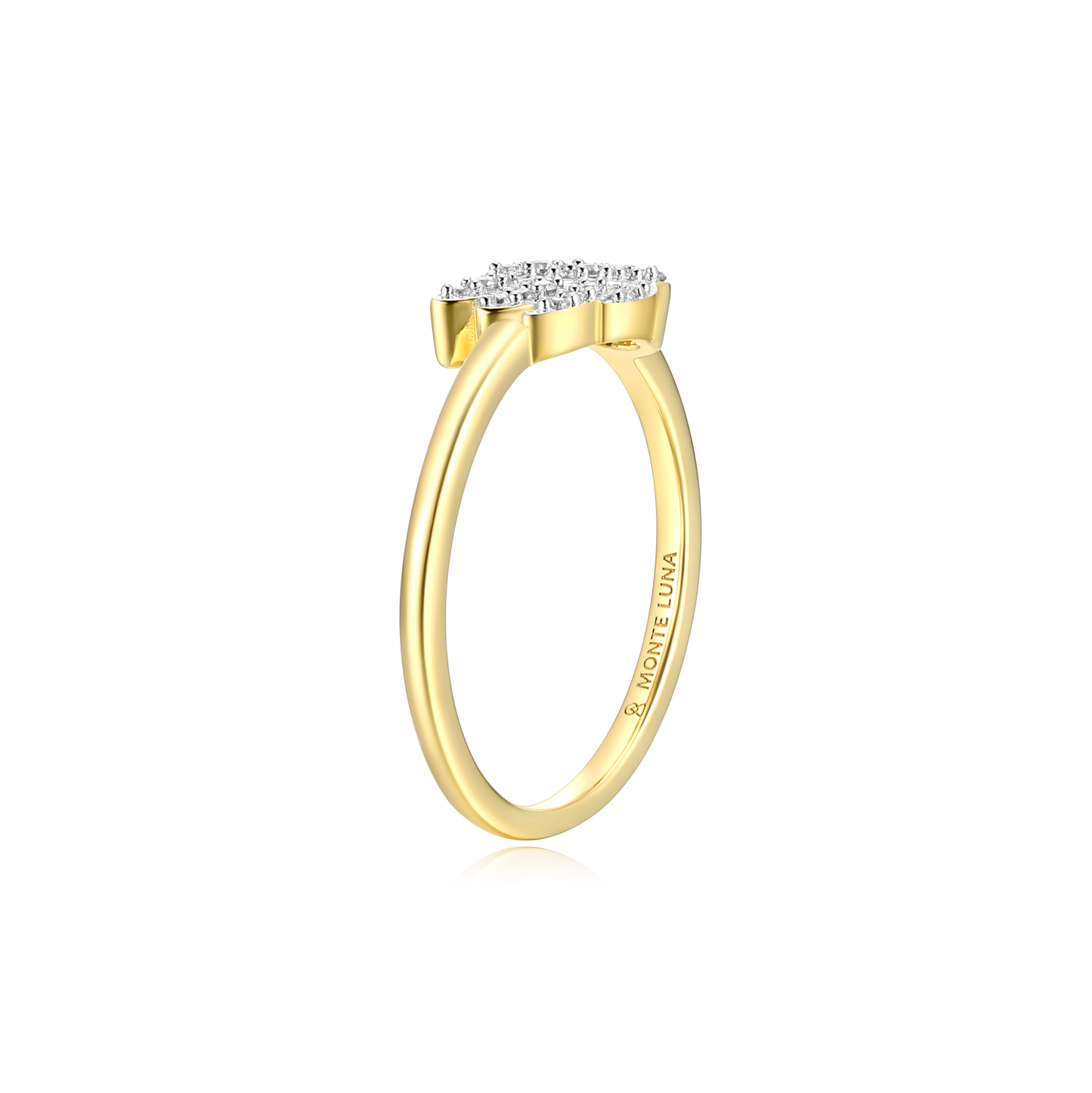 Wing Statement Ring in 14K Yellow Gold-Plated Sterling Silver | M by Monte Luna