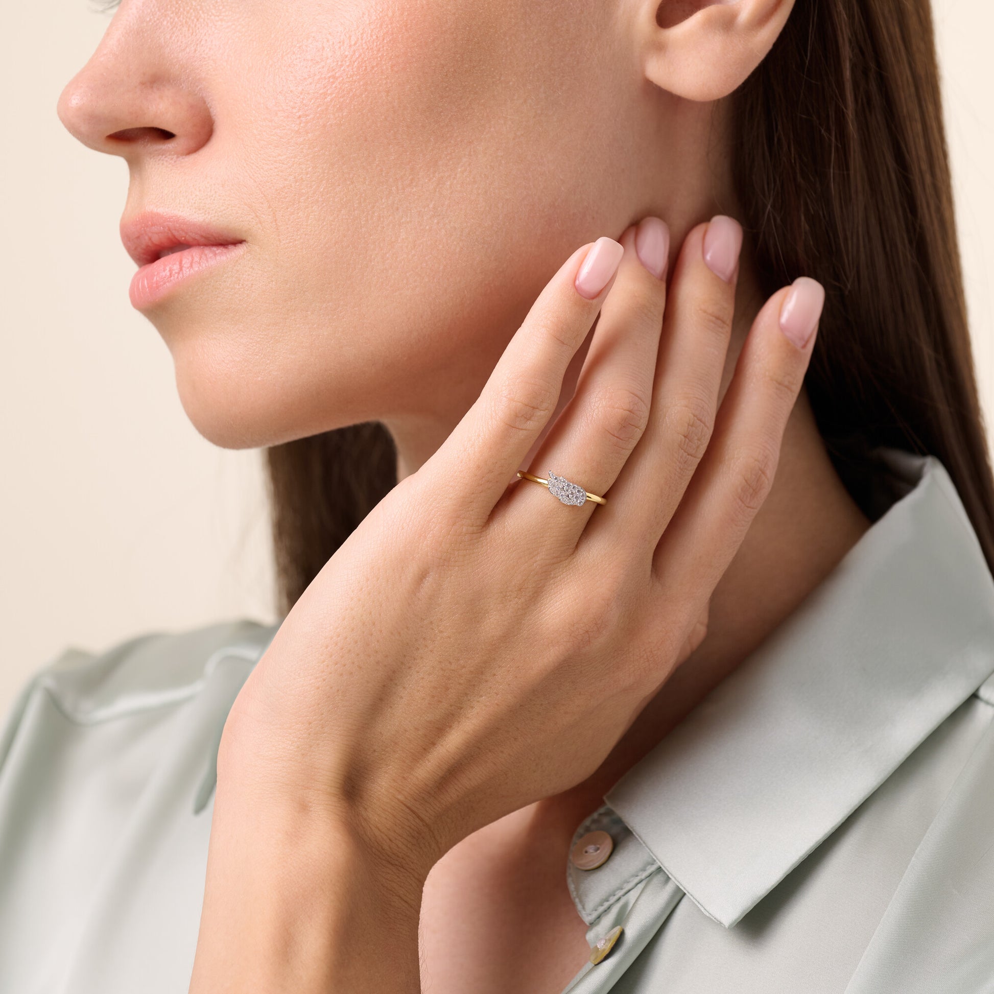 Wing Statement Ring in 14K Yellow Gold-Plated Sterling Silver | M by Monte Luna