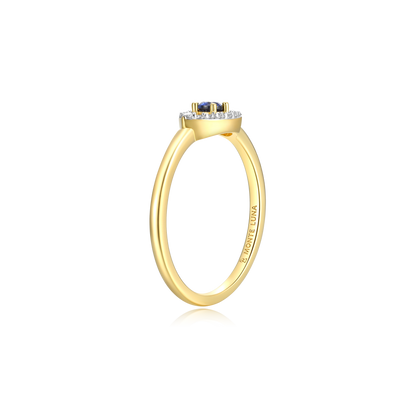 Evil Eye Statement Ring in 14K Yellow Gold-Plated Sterling Silver | M by Monte Luna