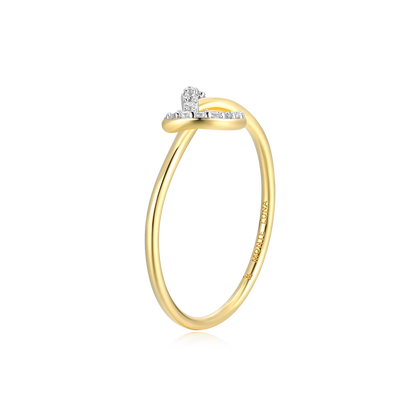 Knot Statement Ring in 14K Yellow Gold-Plated Sterling Silver | M by Monte Luna