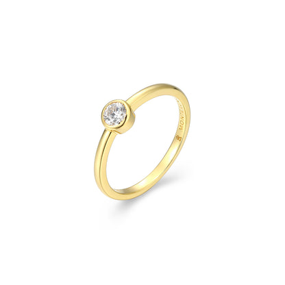 MR0158Y6 - Bezel Promise Ring | Monte Luna