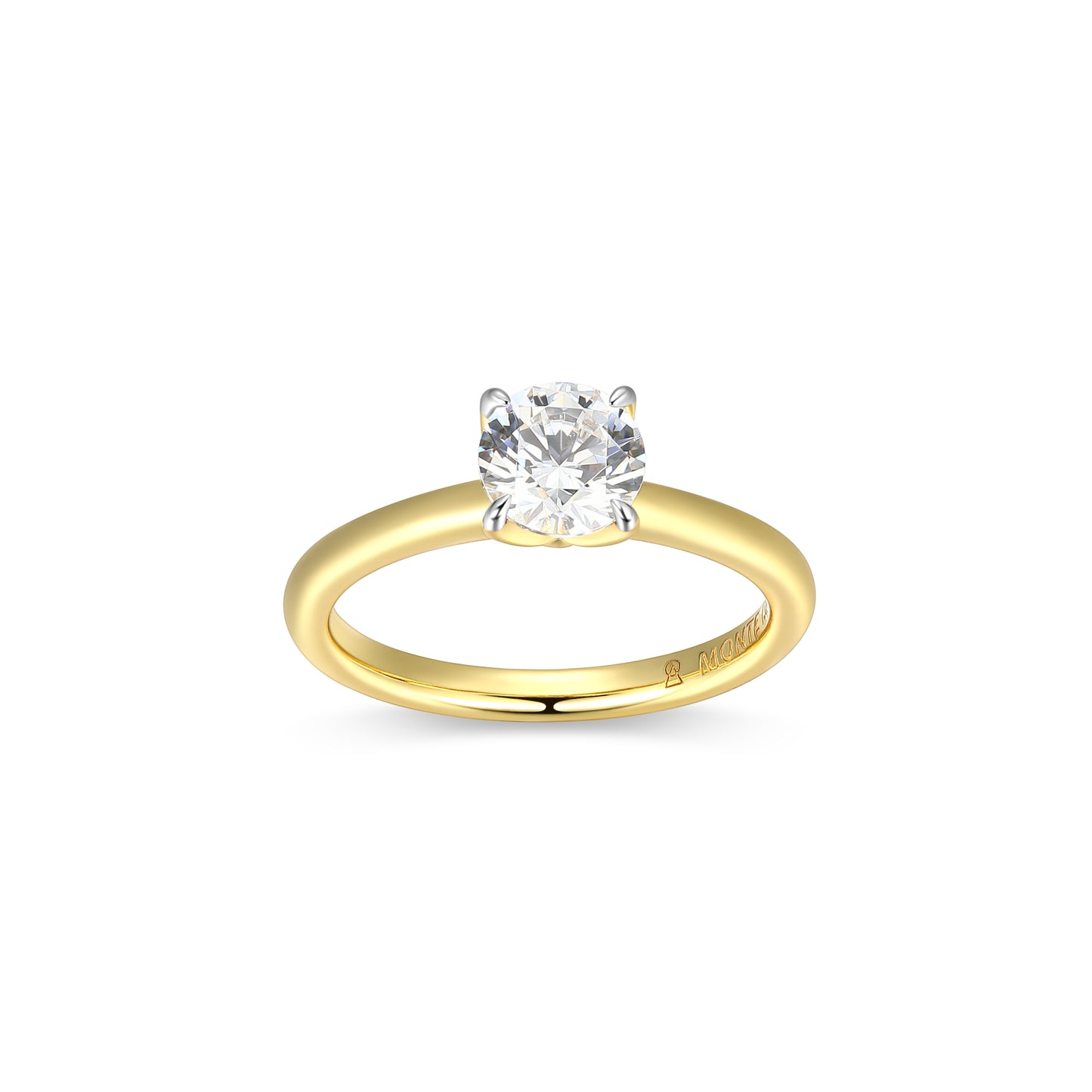 MR0139Y6 - Round Solitaire Ring | Monte Luna